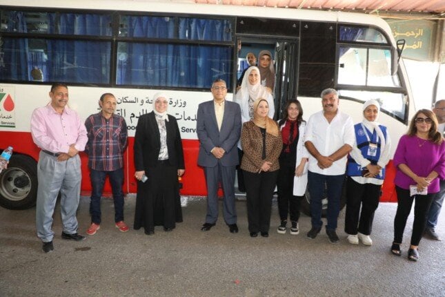 انطلاق اليوم العالمي للتبرع بالدم من ميدان مصطفى محمود بحضور محافظ الجيزة