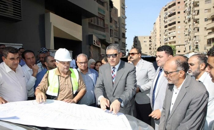 جولة ميدانية لمتابعة مشروع الصرف الصحي في كفر طهرمس