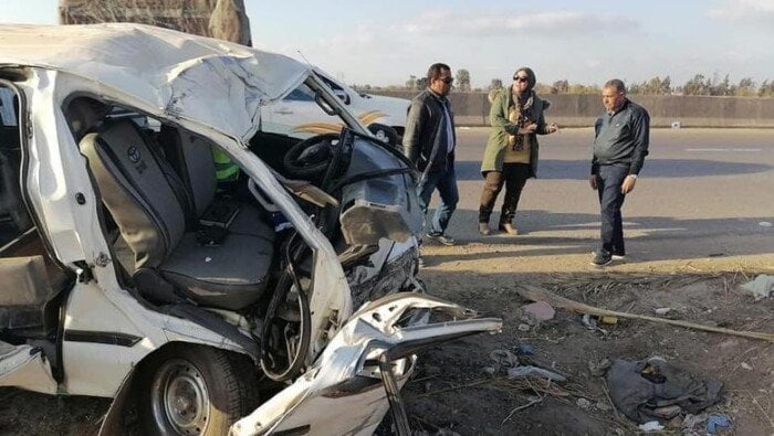 حادث مأسوي في المنوفية: 14 ضحية في تصادم مروع بين سيارة نقل وميكروباص