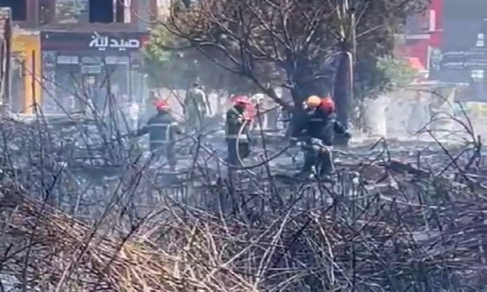 حريق ضخم في منطقة زراعية غرب الإسكندرية دون تسجيل إصابات