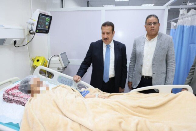 محافظ المنوفية يتفقد صحة مصابي الحادث الإقليمي ويتأكد من مستوى الرعاية الطبية