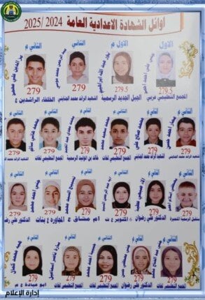 نتيجة الشهادة الإعدادية في الإسماعيلية تحقق نسبة نجاح 85.01%