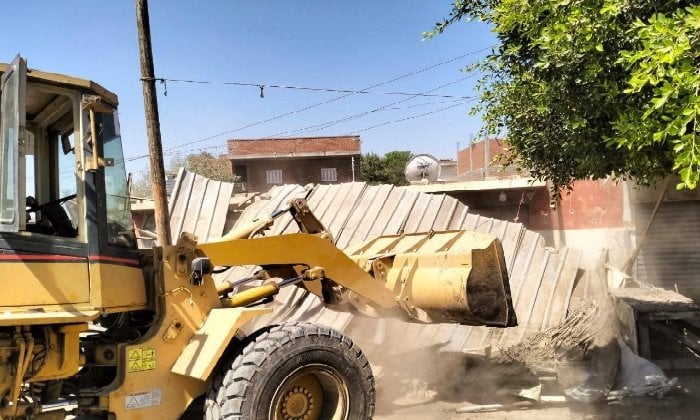 إزالة تعديات بمساحة 10 آلاف متر في البحيرة لحماية أملاك الدولة