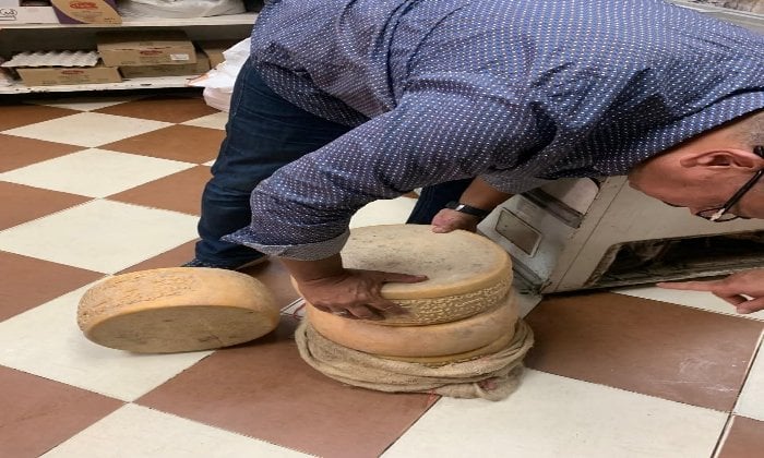 الحصول على 45 كيلو جرام من الجبنة الرومي المنتهية الصلاحية في بورفؤاد