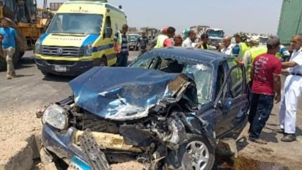 حادث تصادم على الطريق الإقليمي بالمنوفية يُسفر عن إصابة 4 أفراد