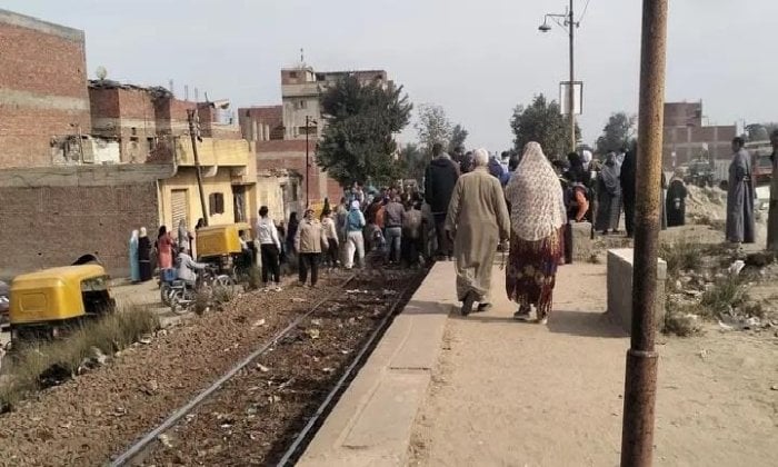 حادثة قطار بطوخ تسفر عن وفاة ثلاثة أشخاص