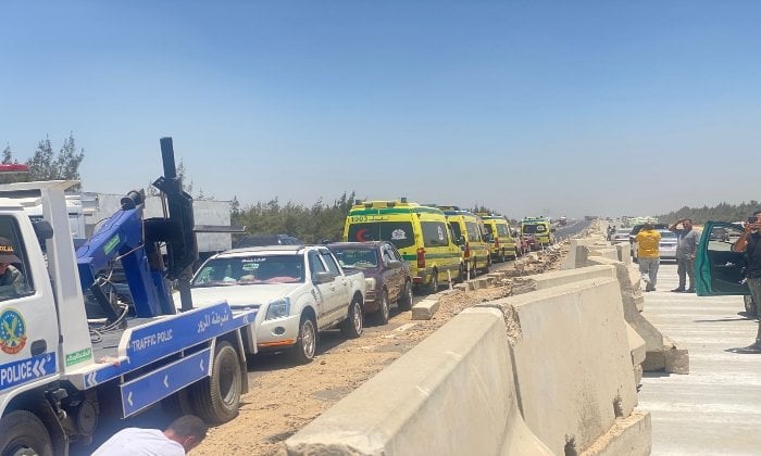زيادة حصيلة ضحايا حادث تصادم ميكروباصين في المنوفية