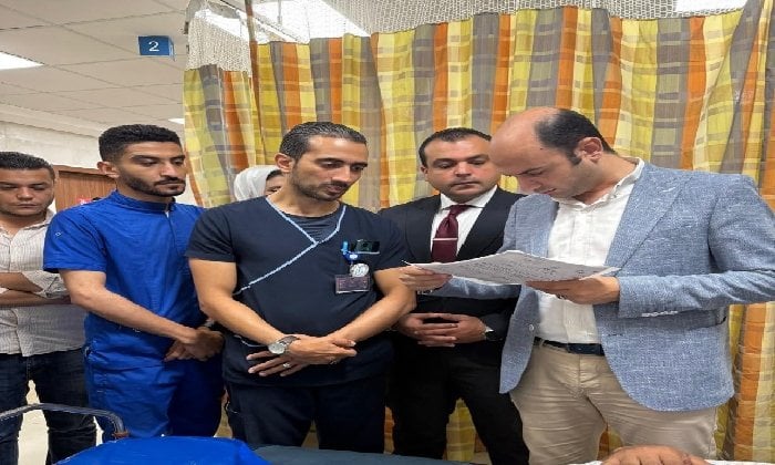 زيارة تفقدية لمدير الرعاية الصحية لمستشفى النصر في بورسعيد
