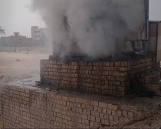 سيطرة الحماية المدنية على حريق كهرباء في الصف
