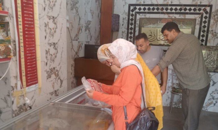 ضبط كميات ضخمة من الحواوشي والدجاج غير المصرح به في الدقهلية