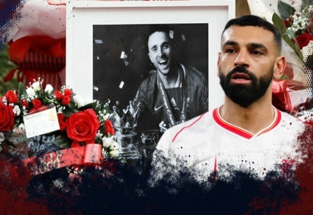 محمد صلاح يكرم جوتا في ملعب ليفربول بلحظة مؤثرة