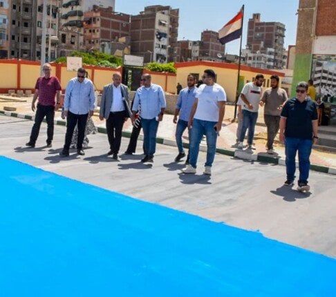 مدير تعليم بورسعيد يراقب سير مشروع المدارس المتميزة في مصر