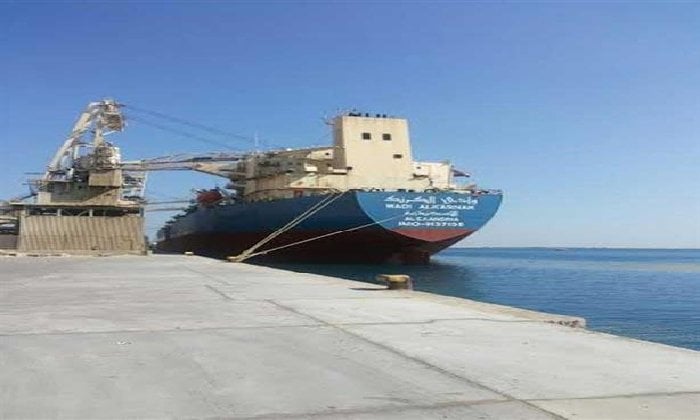 ميناء بورتوفيق يستقبل 12 ألف طن بضائع و362 سيارة