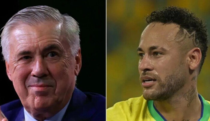 أنشيلوتي يفاجئ نيمار برفضه الانضمام لقائمة البرازيل