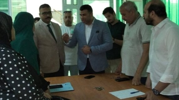 استقبال رئيس مدينة الغردقة للجنة وزارية لمتابعة تقدم المراكز التكنولوجية