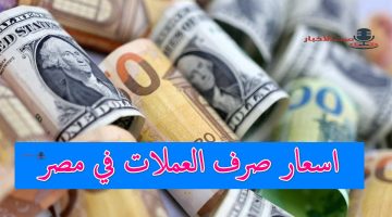 اسعار صرف العملات في مصر