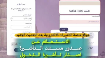 الاستعلام عن التأشيرة العائلية برقم الجواز
