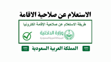 الاستعلام عن صلاحية الإقامة وتجديدها إلكترونياً عبر منصة أبشر 2025