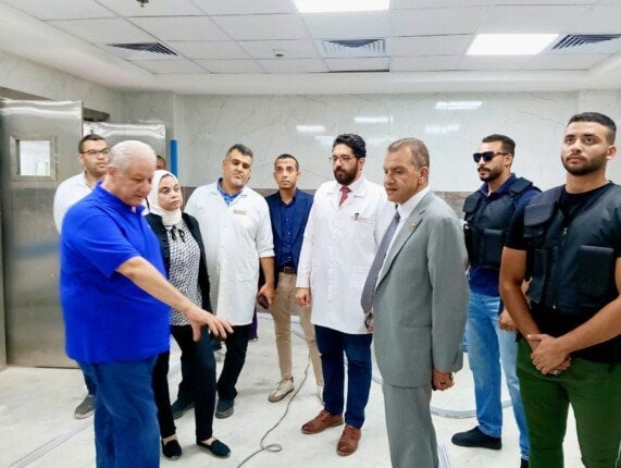جولة تفقدية لتطوير مستشفى النيل في شبرا الخيمة من قبل رئيس الشؤون الطبية بالتأمين الصحي