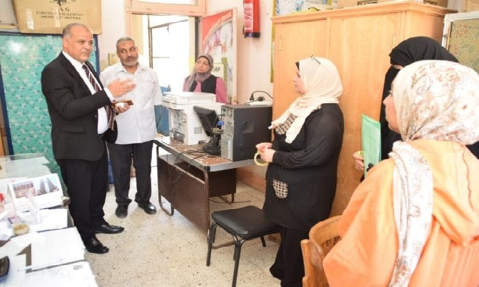جولة تفقدية لمدير تعليم بورسعيد في مدارس الزهراء