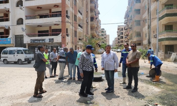 جولة رئيس الصرف الصحي بالإسكندرية في محطات العجمي لمتابعة جاهزية صيفية