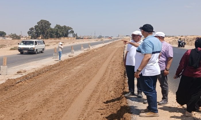 جولة محافظ القليوبية في مشروع تحديث طريق الخانكة السلام