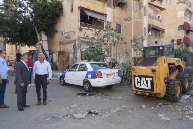 جولة محافظ بورسعيد في مشروع تحديث شبكة الصرف الصحي بعمر بن عبد العزيز