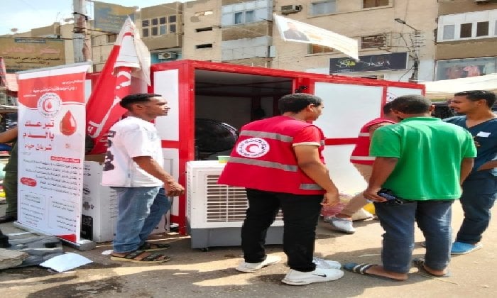 حملة التبرع بالدم في شوارع إسنا: مبادرة جديدة من الهلال الأحمر