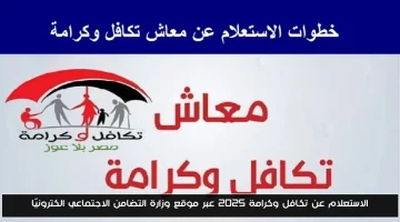 رابط الاستعلام عن تكافل وكرامة بالرقم القومي 2025