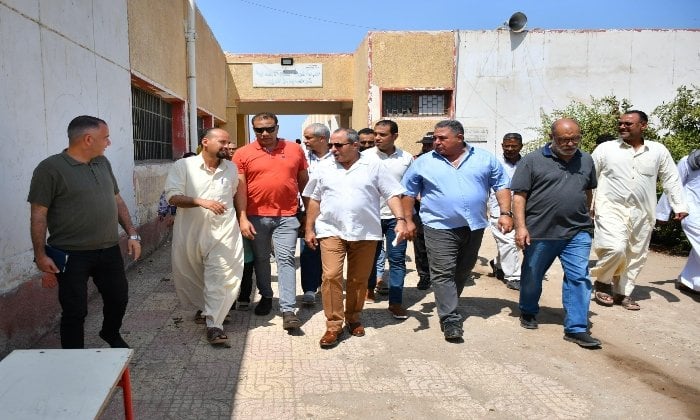 زيارة ميدانية لمحافظ بورسعيد إلى مدرسة الفتح بحي الجنوب