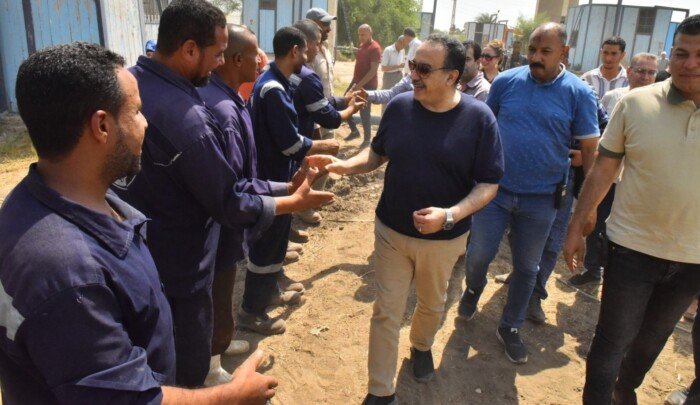 زيارة ميدانية لموقع محطة مياه كوم بوها بأسيوط