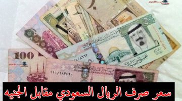 سعر الريال السعودي مقابل الجنيه