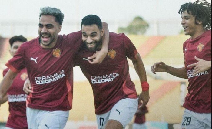 سيراميكا يتفوق على المقاولون العرب رغم النقص العددي