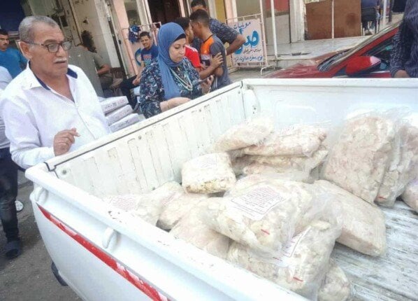 ضبط كميات كبيرة من الدقيق غير المصرح به والدجاج الفاسد في بورسعيد