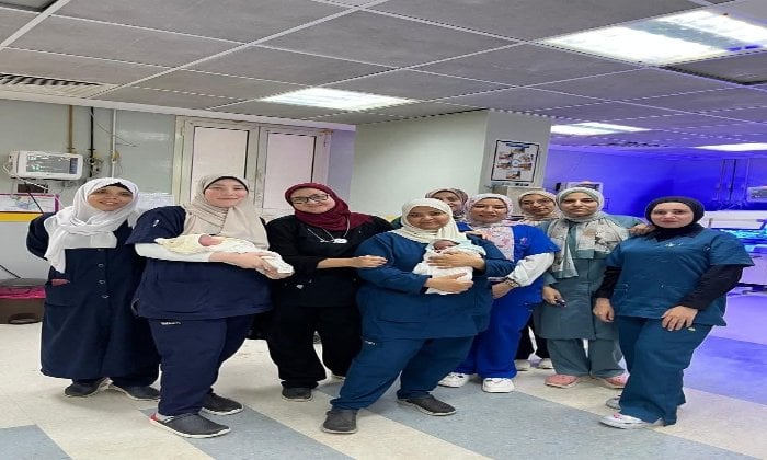 طفلان بوزن 900 جرام ينجوان بفضل جهود مستشفى أطفال بنها