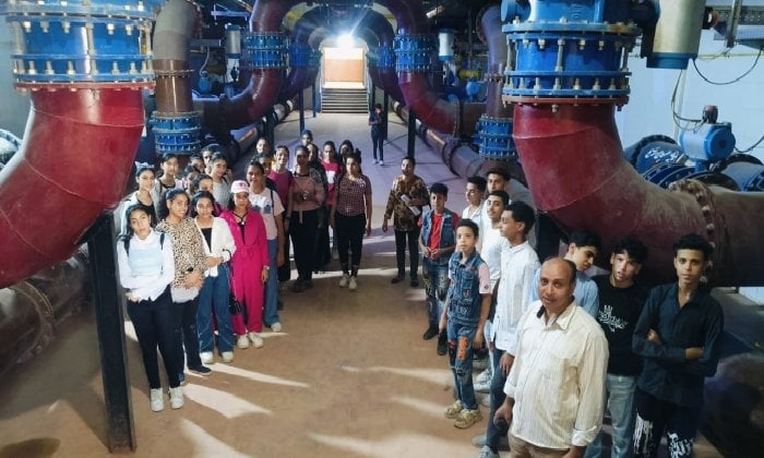 طلاب أسقفية المحاميد يستكشفون محطة مياه إسنا في زيارة تعليمية