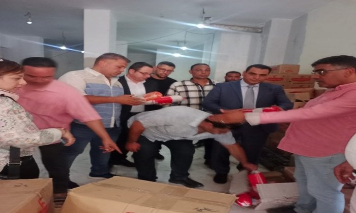 مصادرة 9 أطنان من اللانشون المجهول في الجيزة