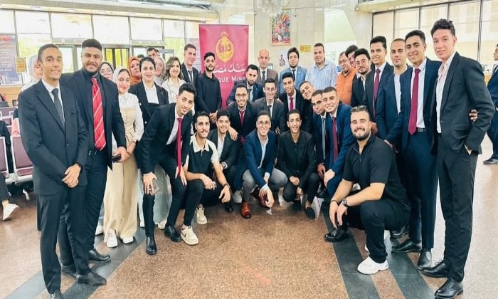 ورشة عمل طلابية في مؤسسات اقتصادية بجامعة أسيوط