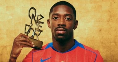 عثمان ديمبيلي يحصل على جائزة أونزي دور كأفضل لاعب في أوروبا لعام 2025
