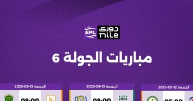 مواعيد مباريات الجولة السادسة للدوري المصري في إنفوجراف شامل