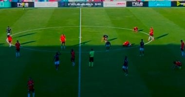 حرس الحدود والجونة يتساويان بهدف لكل منهما في الشوط الأول بدوري النيل