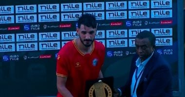 محمد حمدى زكى يتألق ويتوج بلقب نجم مباراة حرس الحدود والجونة