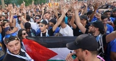 جماهير مارسيليا تتضامن مع غزة وترفع علم فلسطين قبل مواجهة ريال مدريد