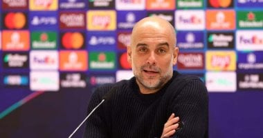 جوارديولا يؤكد عدم ترشيح مان سيتي للفوز بدوري الأبطال ويصف دي بروين بالاستثنائي