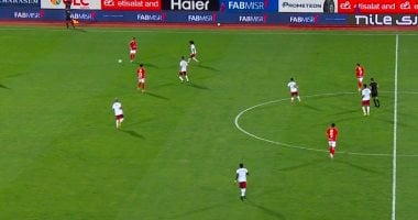 الأهلي يسجل هدف التقدم أمام سيراميكا بتسديدة رائعة من تريزيجيه