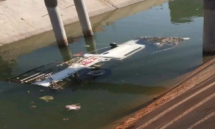سبعة مصابين في حادث انقلاب مركبة بترعة الشرقية