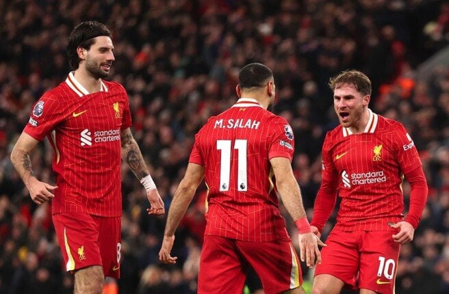 صلاح يتألق في قيادة ليفربول بدوري الأبطال 2025-2026