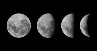 القمر يتلاشى في سماء الليل تعرف على نسبة إضاءته المتناقصة